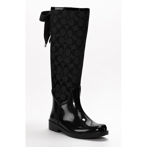 Coach rain boots