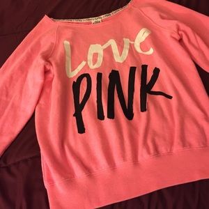 VS PINK "slouchy" crew sweater