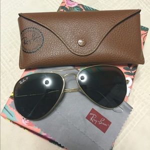 Classic Ray Ban aviator sunglasses