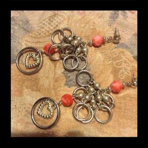 Orange earrings