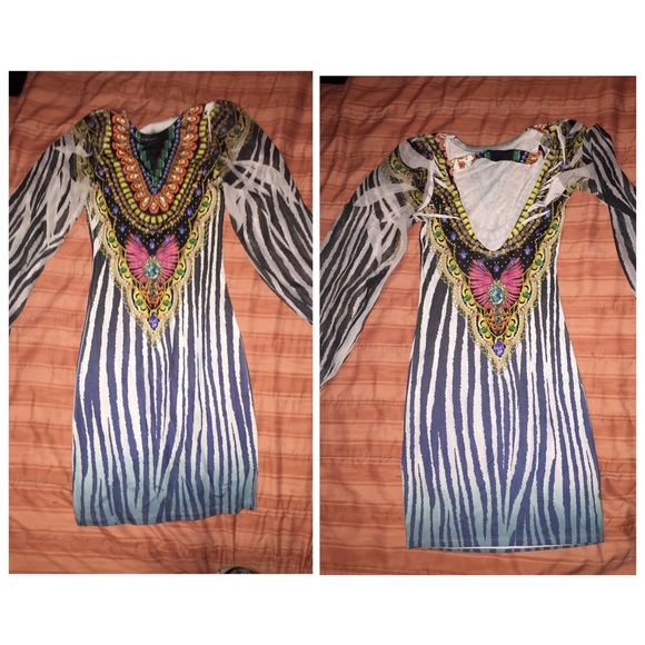 Printed Fitted Dress