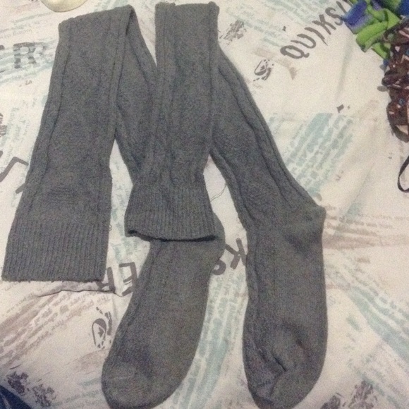 H&M Dresses & Skirts - Grey thigh high socks