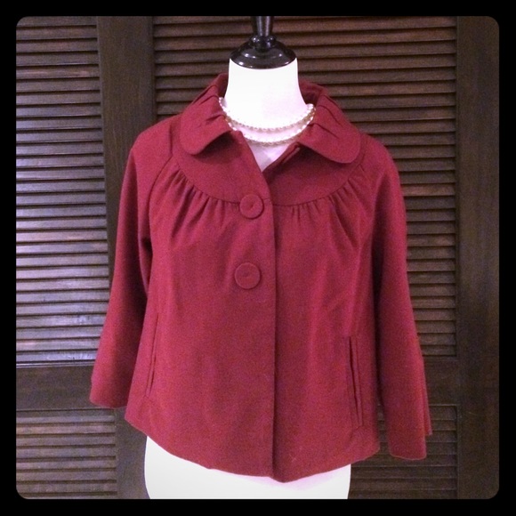 Mad Men Cropped Burgundy Jacket