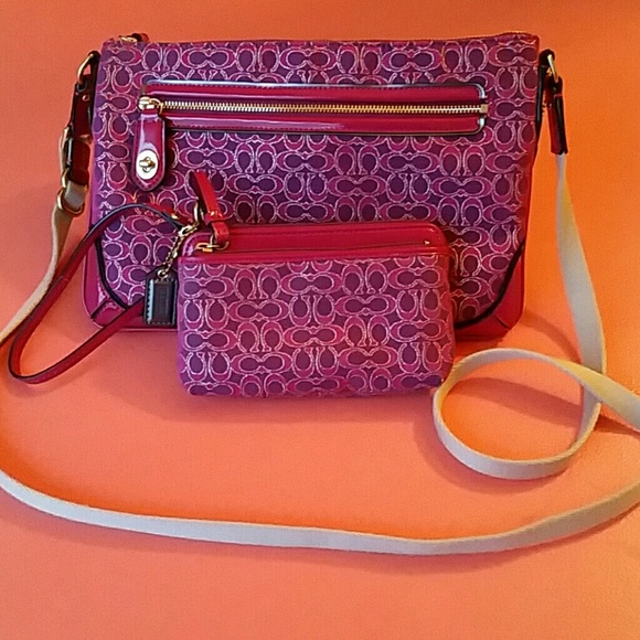 Coach Cross body purse and wristlet