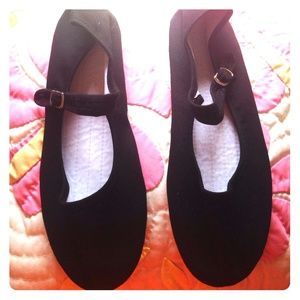 Black Flat Maryjane Shoes