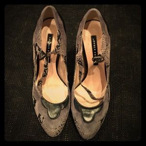 Lovely people snakeskin pumps size 6