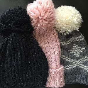 Knit Pom Beanies