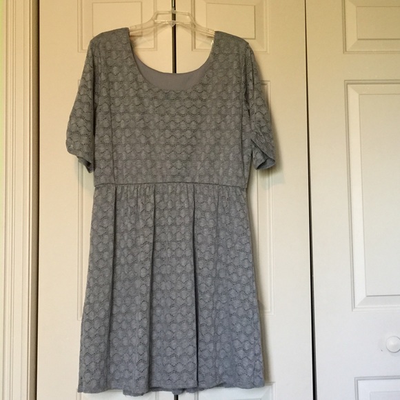 Gray Lace Dress