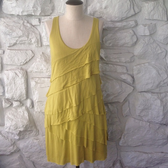 New York & Company Mustard Color Dress Small