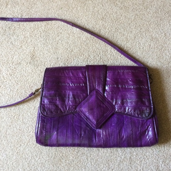 Purple Eel Skin Purse