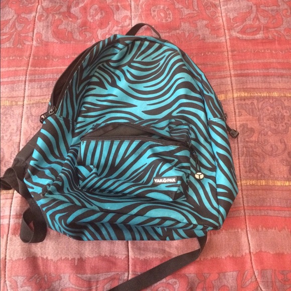 YakPak blue zebra back pack