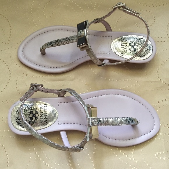 🚫SOLD🚫 New Vince Camuto Metallic Sandals Sz 6 - Picture 4 of 4