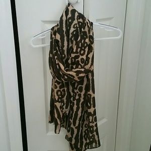 Authentic Coach leopard scarf
