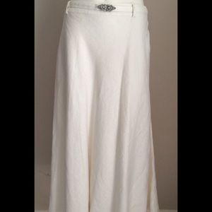 Off white (long) Ralph Lauren linen Skirt