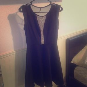 Black Sheer Back Dress