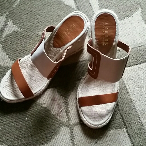 Size 7.5 Lauren Ralph Lauren espadrille wedges