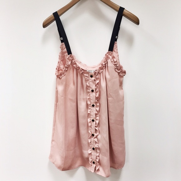 ASOS Tops - asos | pink ruffle tank