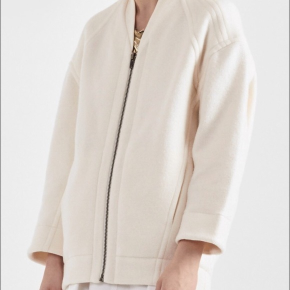 Helmut Lang zip up sweatshirt with detail back