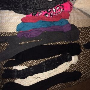 10 pairs of knee high boot socks