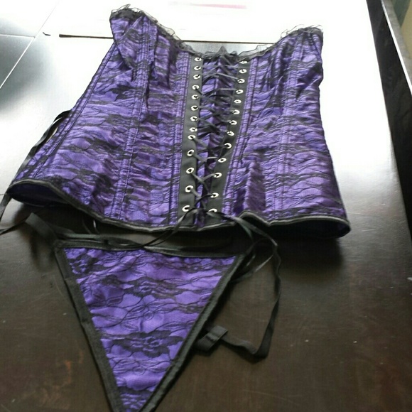 (Sold)Boned overbust corset waist clincher - Picture 2 of 3