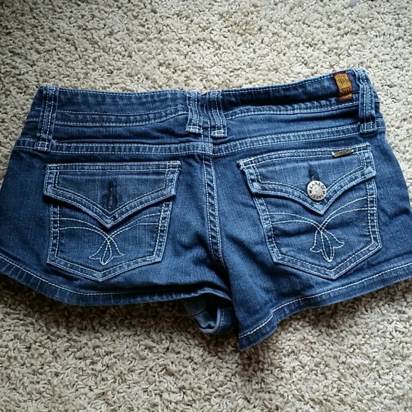 Dark Blue Booty Shorts - Picture 2 of 3