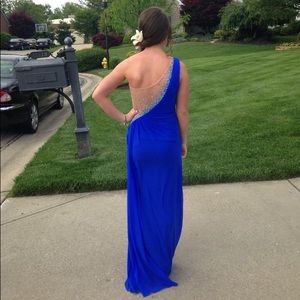 Size 0-2 royal blue prom dress