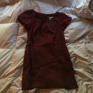 Maroon shift dress