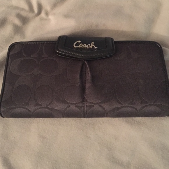 Black coach wallet