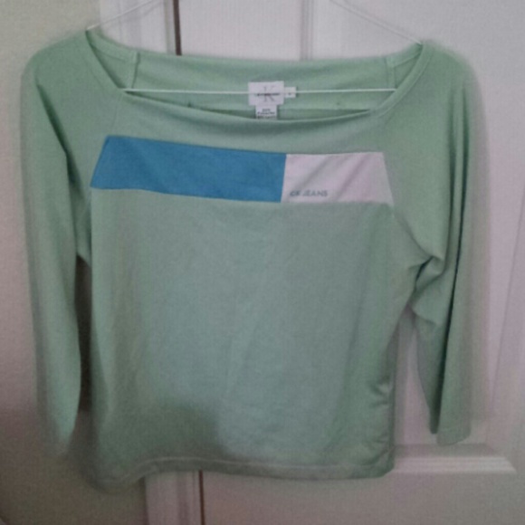 Calvin Klein Jeans light green shirt