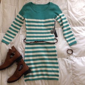 Striped Sweater Dress
