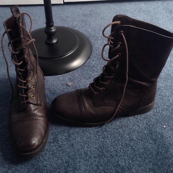 Brown F21 Military Boots