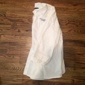 White button down uniform shirt