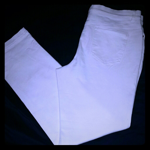 White Straight Jeans