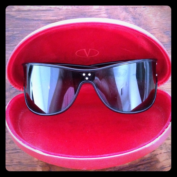 Valentino wraparound sunglasses with metal studs