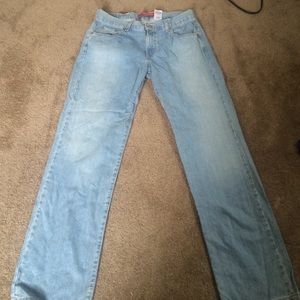 Brand new baby blue Levi's straight jeans