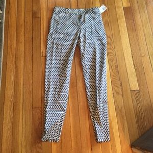 H&M printed slacks, size 2