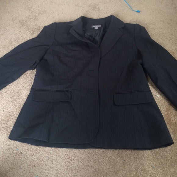 Brand new suit jacket black with stripes
