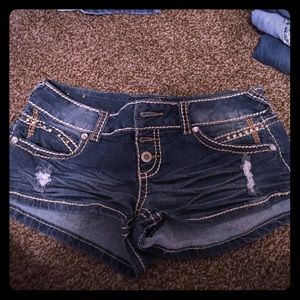 Denim shorts