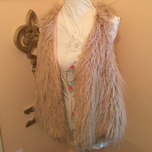 Faux fur vest