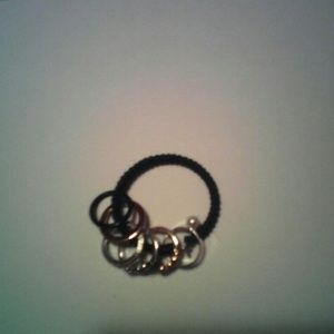 Set of costume rings.