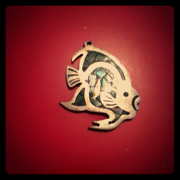 Silver fish Charm