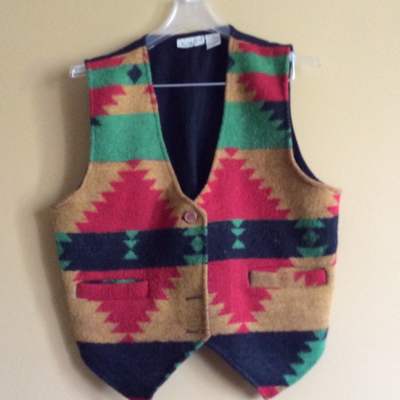 Vintage print vest