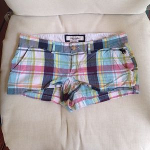 Abercrombie plaid shorts