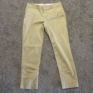 Banana Republic Hampton khaki Crop Pant