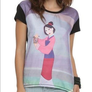 Disney Mulan Charmeuse Top XS