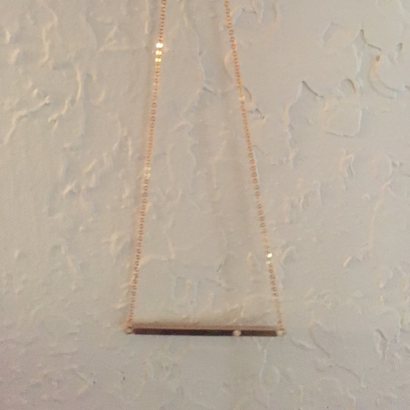 Gold bar necklace