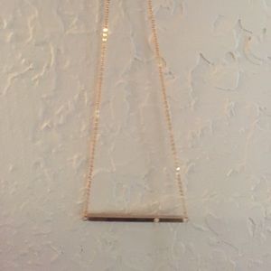 Gold bar necklace