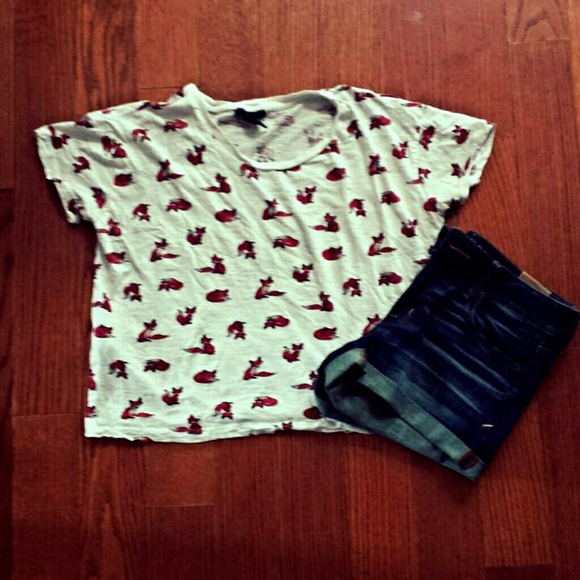 Adorable Fox Crop Top!