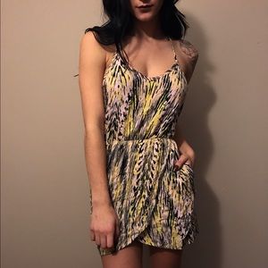 Kirra Tulip Hem Print Cutout Dress