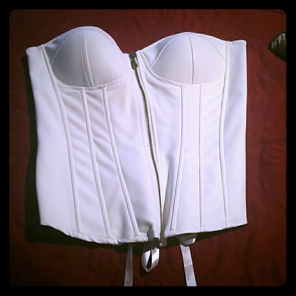 White corset top